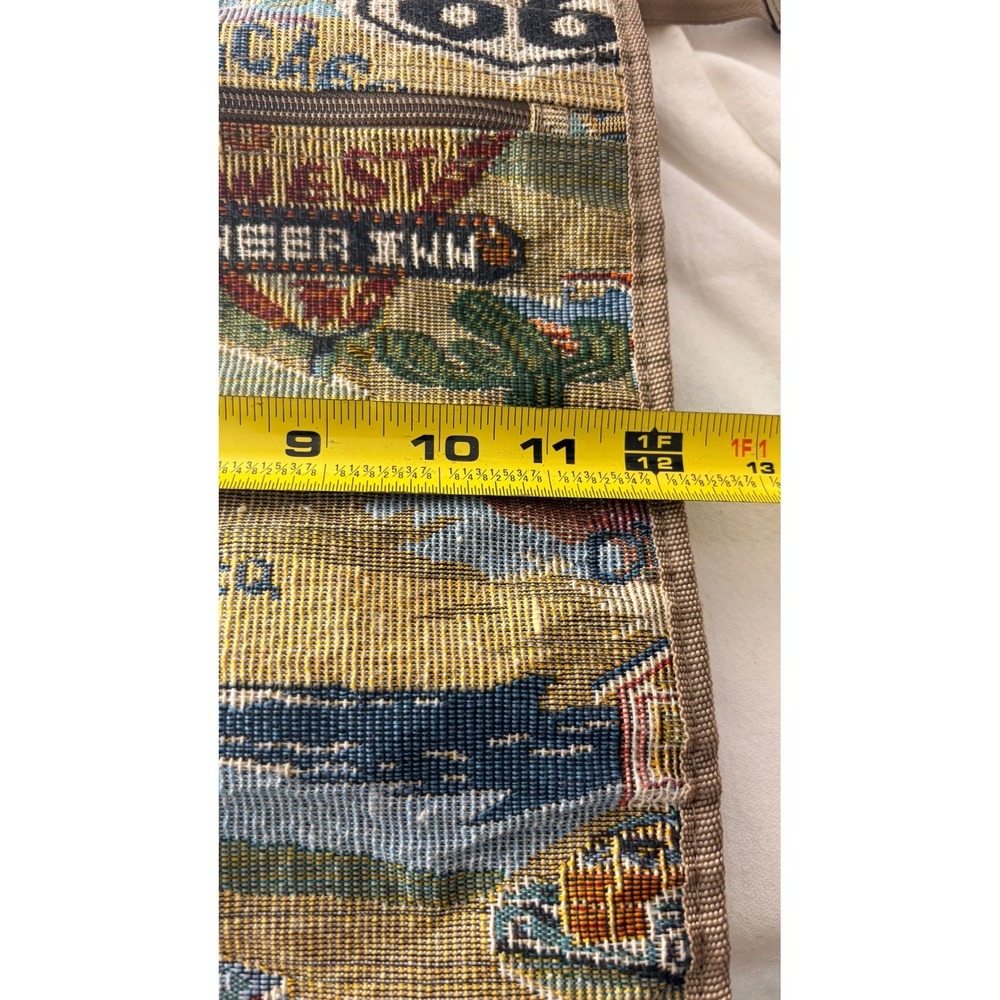 Route 66 Vintage Tapestry Tote Bag Multi Scenic Road Trip Woven Shoulder Bag - Picture 6 of 9
